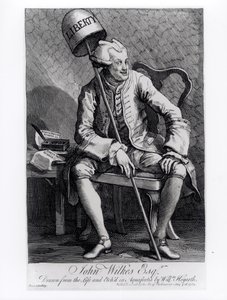 John Wilkes (1727-97) 1763 autorstwa William Hogarth