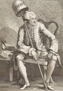John Wilkes Esq. 1763 autorstwa William Hogarth