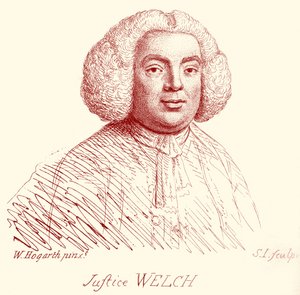 Sprawiedliwość Welch - portret autorstwa Williama Hogartha autorstwa William Hogarth
