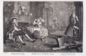 Małżeństwo a la Mode autorstwa William Hogarth