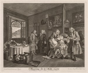 Małżeństwo à la Mode: Śmierć hrabiny autorstwa William Hogarth