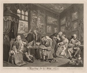 Modne wesele autorstwa William Hogarth