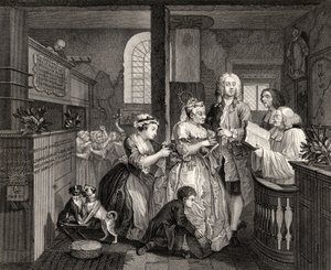 Żonaty ze starą panną, tabliczka V z „A Rake