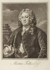 Martin Folkes autorstwa William Hogarth