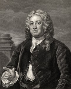 Martin Folkes, rytowany przez R. Harta, z "Dzieł Hogartha", opublikowanych w 1833 r. autorstwa William Hogarth