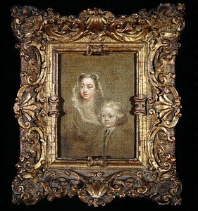 Mary Edwards Hamilton i jej syn Gerard Anne (olej na płótnie) autorstwa William Hogarth
