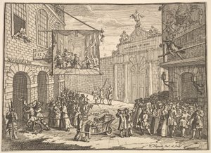 Maskarady i opery, 1724. autorstwa William Hogarth