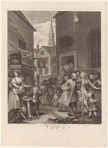 Południe, tablica 2 z serii „Cztery pory dnia” autorstwa William Hogarth