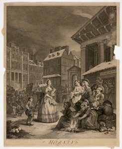 Rano, płyta pierwsza z „Cztery pory dnia” autorstwa William Hogarth
