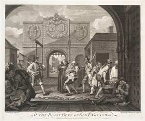 O pieczeń wołowa starej Anglii autorstwa William Hogarth