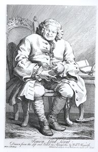 Portret Simona Frasera, Lorda Lovata (ok.1667-1747) 25 sierpnia 1746 autorstwa William Hogarth