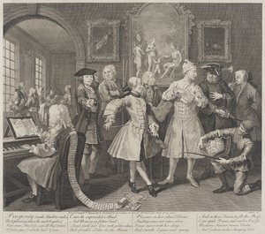 Dobrobyt z uśmiechami prostytutki autorstwa William Hogarth
