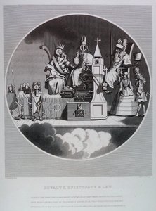 Rodzina królewska, biskupstwo i prawo autorstwa William Hogarth