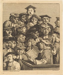 Uczeni na wykładzie autorstwa William Hogarth
