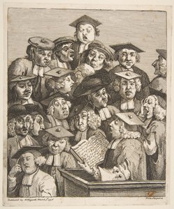 Uczeni na wykładzie autorstwa William Hogarth