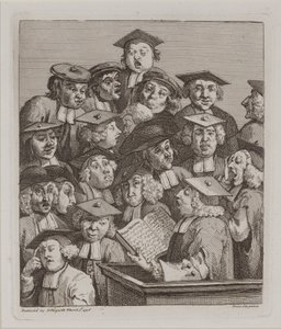 Uczeni na wykładzie, 3 marca autorstwa William Hogarth