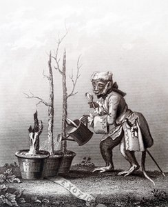 Fragment ogona do katalogu artysty autorstwa William Hogarth