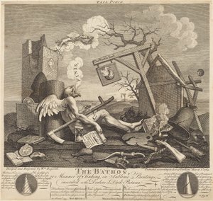 Tailpiece lub The Bathos autorstwa William Hogarth