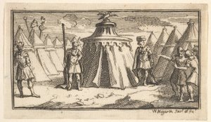 Zabranie pasa lub pasa wojskowego John Bóbr, Rzymskie kary wojskowe, 17..., po 1725. autorstwa William Hogarth