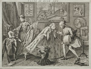 Smak w High Life, 1746. autorstwa William Hogarth