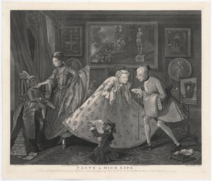 Smak w High Life, grawerowane przez Samuela Phillipsa, 1808 autorstwa William Hogarth