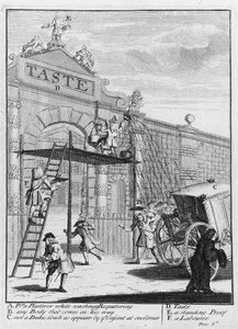Smak, Burlington Gate, 1732 autorstwa William Hogarth
