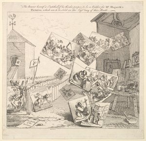 Bitwa obrazów, 1745. autorstwa William Hogarth
