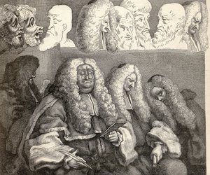 Ławka, z „Prac Williama Hogartha”, wydana w 1833 r. autorstwa William Hogarth
