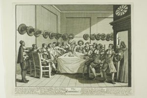 Komitet, płyta dziesiąta z Hudibras autorstwa William Hogarth
