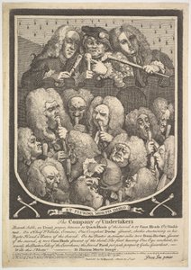 The Company of Undertakers, 3 marca 1736. autorstwa William Hogarth