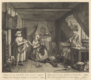 Przygnębiony poeta autorstwa William Hogarth