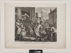 Rozwścieczony muzyk (akwaforta i grawer) autorstwa William Hogarth