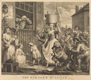 Wściekły muzyk autorstwa William Hogarth