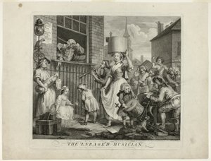 Wściekły muzyk autorstwa William Hogarth