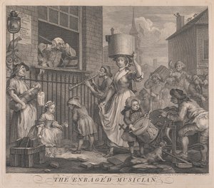 Wściekły muzyk autorstwa William Hogarth