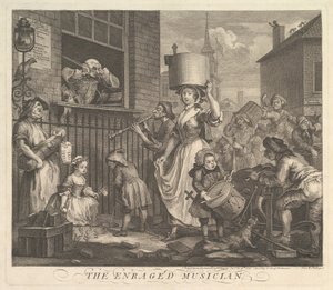 Wściekły muzyk autorstwa William Hogarth
