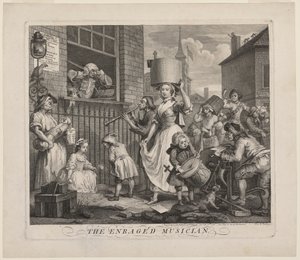 Rozwścieczony muzyk autorstwa William Hogarth