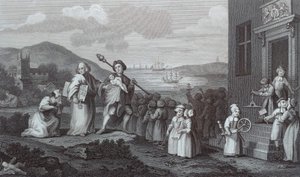 Podrzutkowie autorstwa William Hogarth