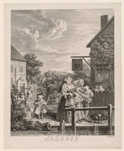Cztery pory dnia: wieczór autorstwa William Hogarth