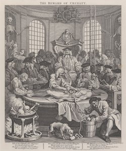 Czwarty etap okrucieństwa: nagroda za okrucieństwo autorstwa William Hogarth