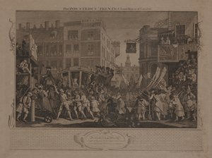 Pracowity „Prentice Lord Mayor of London” autorstwa William Hogarth