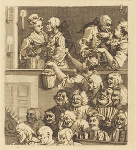 Roześmiana publiczność autorstwa William Hogarth
