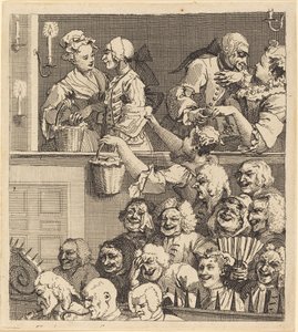 Roześmiana publiczność autorstwa William Hogarth