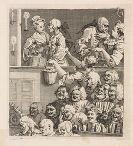Roześmiana publiczność autorstwa William Hogarth