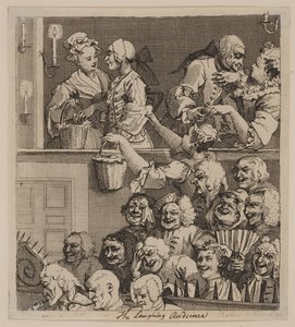 Roześmiana publiczność autorstwa William Hogarth