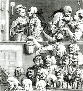 Roześmiana publiczność, 1733 autorstwa William Hogarth