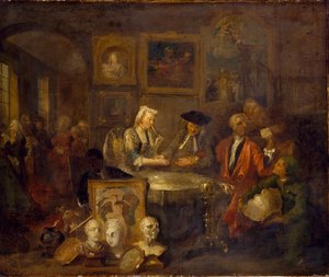Umowa małżeńska, początek lat 30. XVIII wieku autorstwa William Hogarth