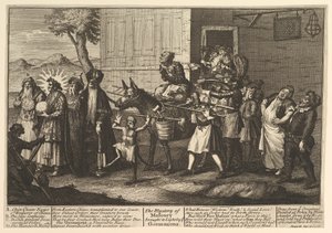 Tajemnica masonerii wydobyta na światło przez Go... [pierwsze wydanie w grudniu 1724 r.], później wznowiona. autorstwa William Hogarth