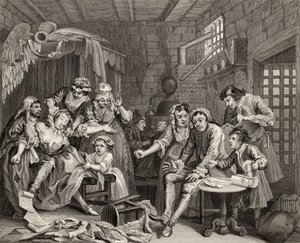 Scena Więzienna, tablica VII z „A Rake