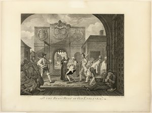 Rostbef ze starej Anglii autorstwa William Hogarth